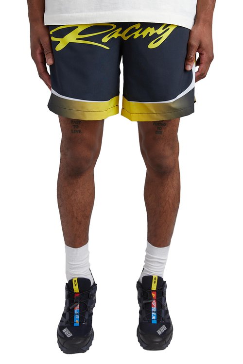 Heron Preston Racing Dri-Fit Shorts - Black/Yellow - HMVH002S23FAB0011018-S
