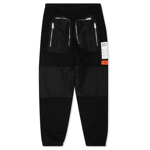 Heron Preston Sweatpants OS Nylon Pockets - Black/No Color - HMCH015F20JER0011000