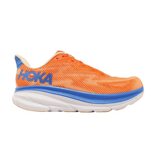 HOKA ONE ONE Clifton 9 2E Wide - Vibrant Orange/Impala - 1132210-VOIM