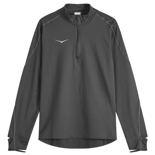 HOKA ONE ONE GlideTech Quarter Zip Sweatshirt - Black - 1164156-BLK