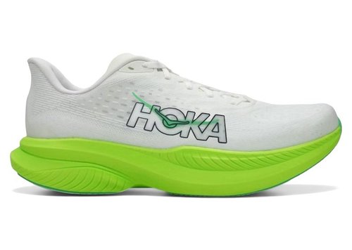 HOKA ONE ONE Mach 6 - White/Neon Lime - 1147790-WNL