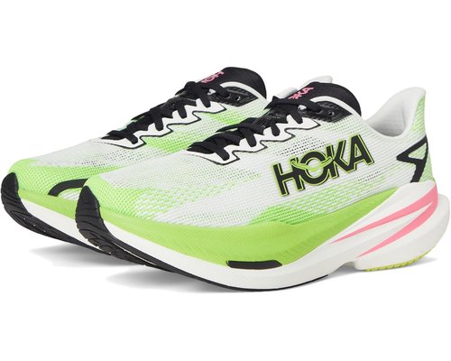 HOKA ONE ONE Mach X 3 - White/Neon Lime - 1168721-WNL