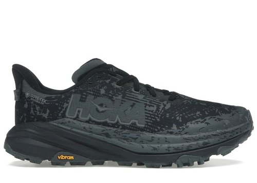 HOKA ONE ONE Speedgoat 6 GORE-TEX | Size 10.5 - Black/Outer Orbit - 1155150-BCKT