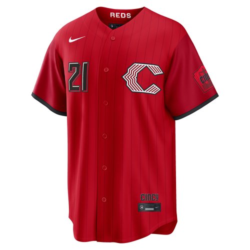 Hunter Greene Cincinnatis City Connect Nike MLB Stadium Jersey - Red - RE260JCKRE9-H3A