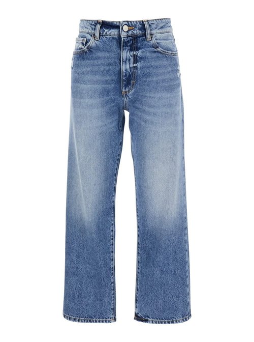 IcOn Denim Light Blue Jeans With Logo Patch On The Rear And Ripped Detail On The Rear In Denim - JILLID8604