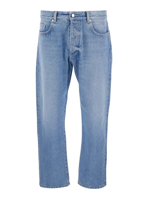 IcOn Denim Light Blue Jeans With Logo Patch On The Rear In Denim Man - JOSHECOID8687