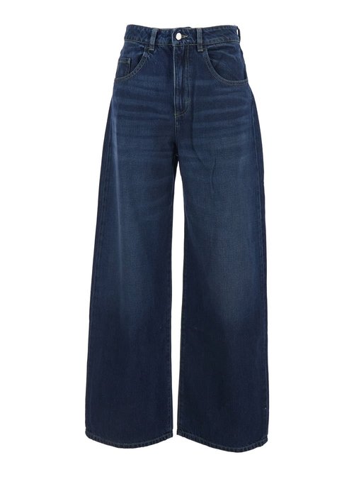 IcOn Denim poppy Blue Jeans With Logo Patch On The Rear And Belt Loops In Denim - POPPYID8739