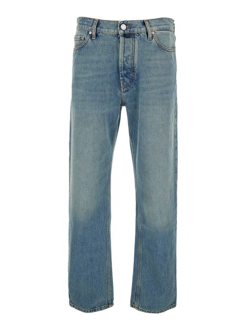 Jacob Cohen sean Light-blue Five-pocket Jeans With Logo Patch On The Back In Denim Man - JUMQE030T781A200D