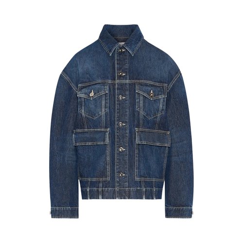 Jean Paul Gaultier Denim Jacket With Cut On Sleeves And Workwear Details - 25.04 U