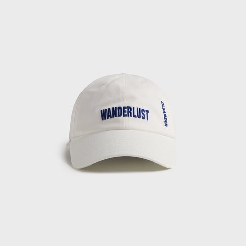 Jil Sander 23 Embroidered Cap - Chalk - 1TC0113-105