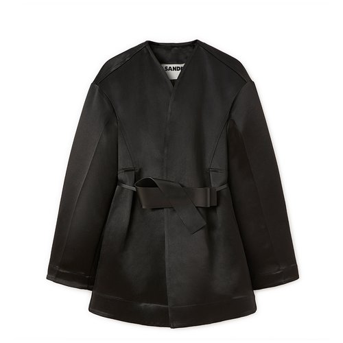 Jil Sander Belted Waist Down Jacket - Black - J03AF0001JTN114