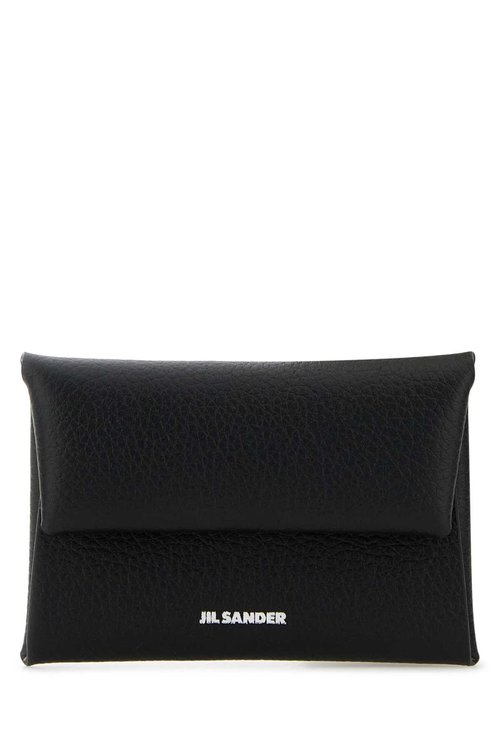 Jil Sander Black Leather Coin Purse - J07UI0013-P8588-001
