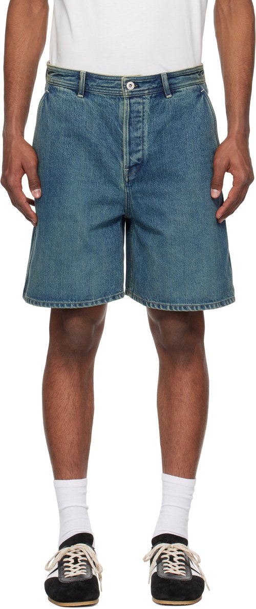 Jil Sander Blue Faded Denim Shorts - * - J47KA0267-J4529-420