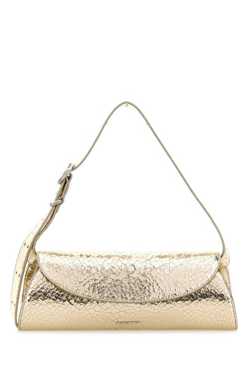 Jil Sander Cannolo Small Shoulder Bag - Gold Tone - J07WD0023-P8920-713