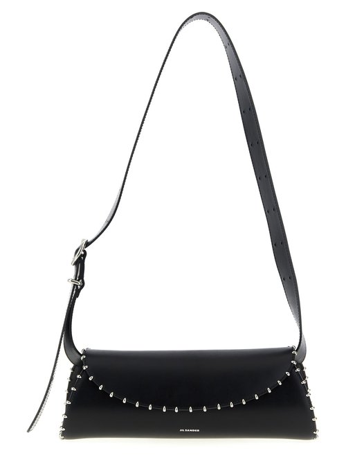 Jil Sander cannolo Small Shoulder Bag - Black - J07WD0023-P8803