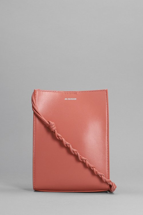 Jil Sander Dark Rose Leather Small Tangle Crossbody Bag - 657 - J07WG0001P5354_657