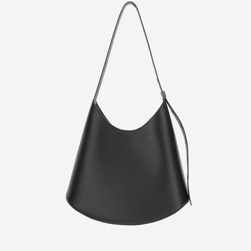 Jil Sander Eldorado Medium Leather Shoulder Bag - Black - J08ZH0061P8354_001