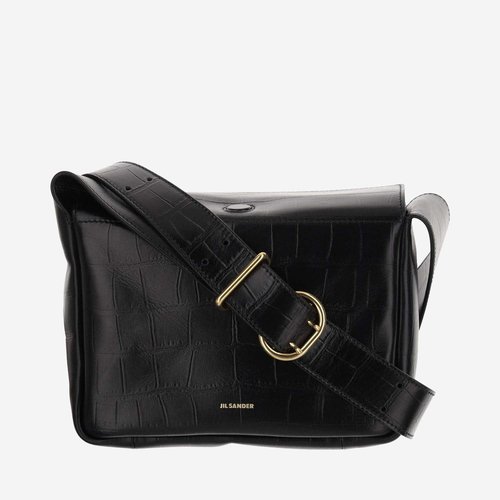 Jil Sander Flap Mini Shoulder Bag - Black - J07WG0064-P6574-001