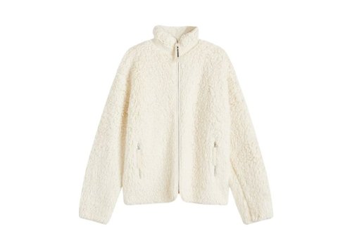 Jil Sander Fleece Zip Up Jacket - Eggshell - J47GU0011 JTN032