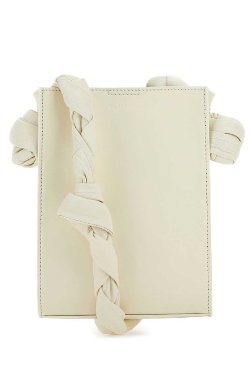 Jil Sander Ivory Leather Tangle Shoulder Bag - White - J08WG0013P5611_106