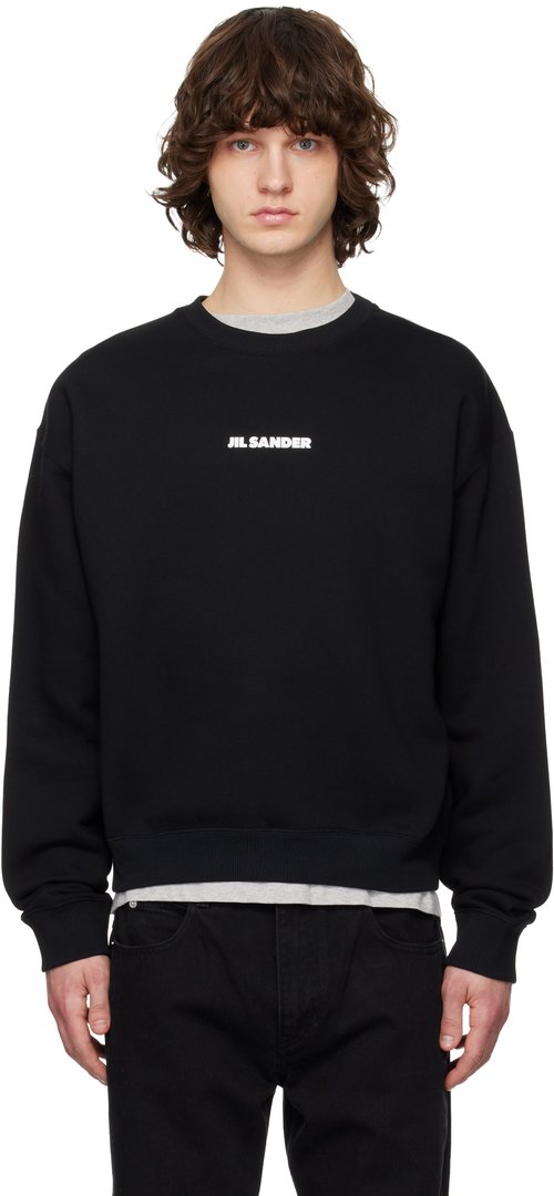 Jil Sander Logo Sweatshirt - Black - J22GU0148-J2012-001