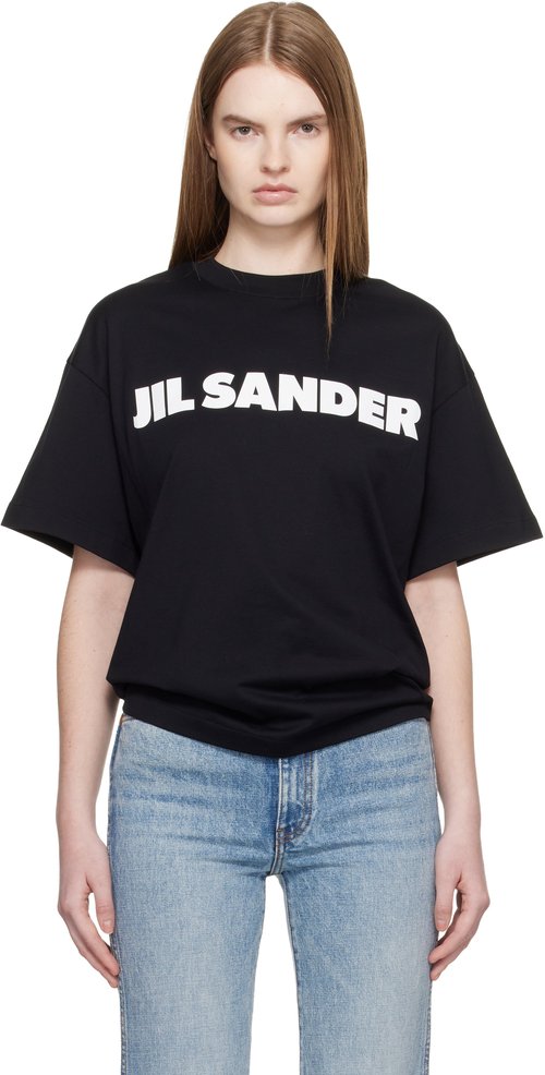 Jil Sander Logo T-Shirt - Black - J02GC0140-J2034-001