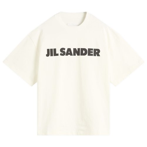 Jil Sander Logo T-Shirt - Porcelain - J03GC0137-J45148-102