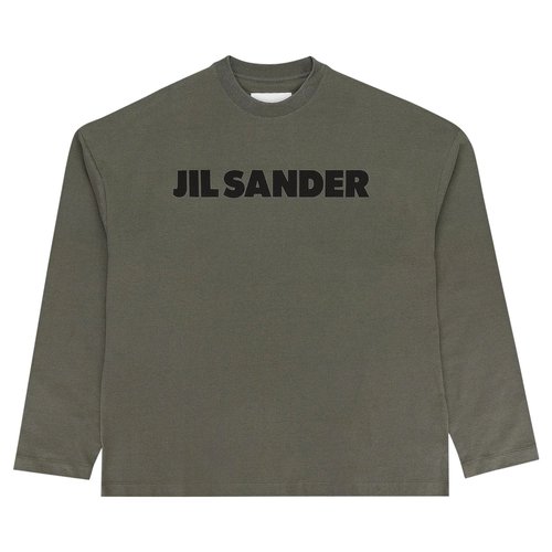 Jil Sander Long-Sleeve Logo T-Shirt | Green | Size XXL - J22GC0136 J20215 312
