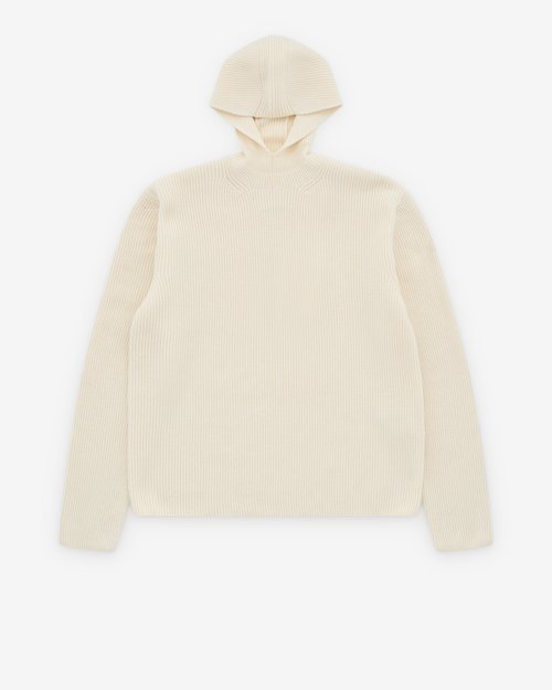 Jil Sander Moncler Wool Hoodie - Cornsilk - J54GP0016