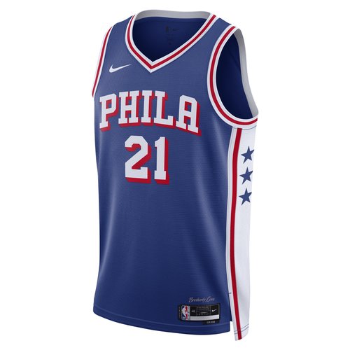 Joel Embiid Philadelphia 76ers 2023/24 Icon Edition Nike Dri-FIT NBA Swingman Jersey - Rush Blue - DX8620-401