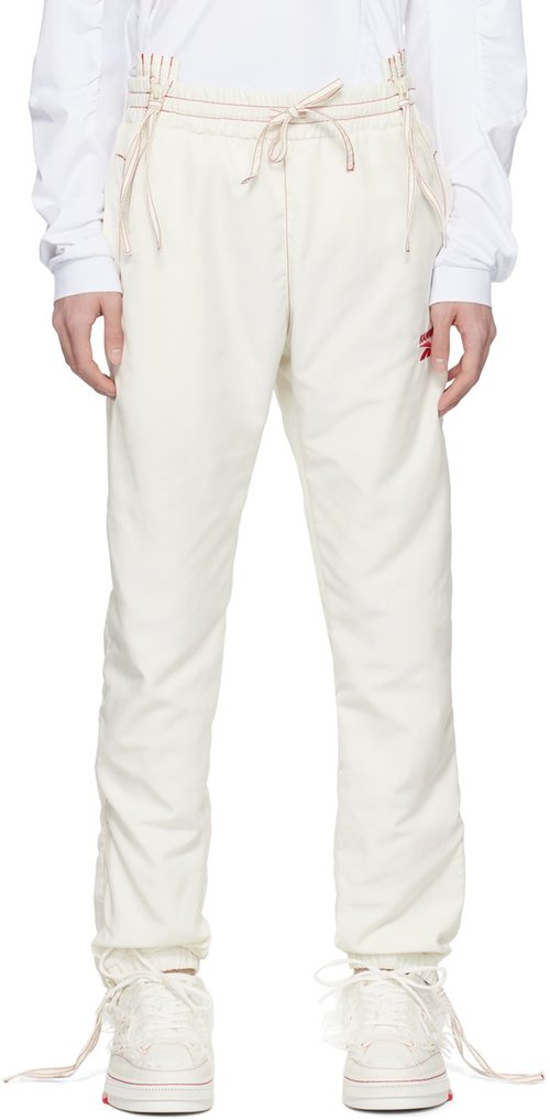 KANGHYUK Off-White Reebok Edition Track Pants - White/Red - RMCJ008C99FAB0010300 001