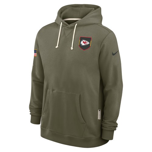 Kansas City Chiefs Salute to Service Sideline Dominant Force Nike Dri-FIT NFL Pullover Hoodie - Olive - 03AZ2DHA2G-D4V