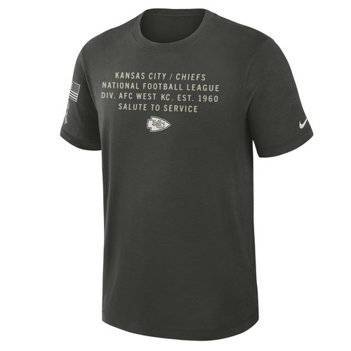 Kansas City Chiefs Salute to Service Slub Nike Dri-FIT NFL T-Shirt - Forest Green - 03493JGA2G-ZS2
