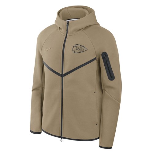 Kansas City Chiefs Tech Fleece Windrunner Nike NFL Full-Zip Hooded Jacket - Olive/Black/Olive - 05L40IDH7G-GML