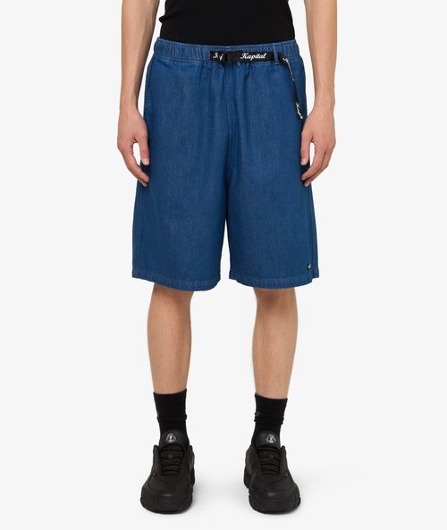 KAPITAL 11.5oz Denim Easy Shorts - K2505SP220-IDG