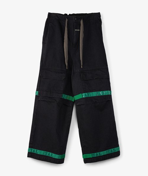 KAPITAL 14oz Denim Nouvelle Shuttle Pants - K2309LP057-GRN