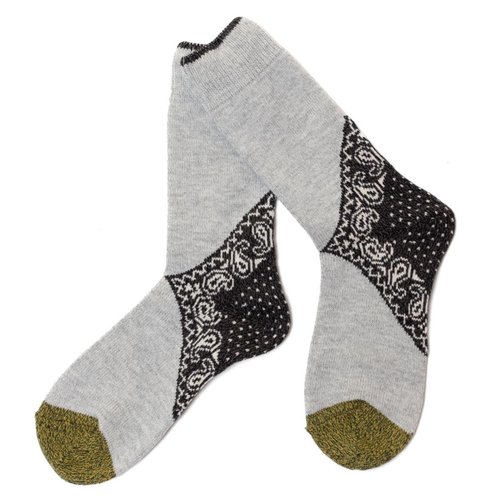 KAPITAL 96 Yarns Heel Paisley Bandana Socks - EK-553XSB