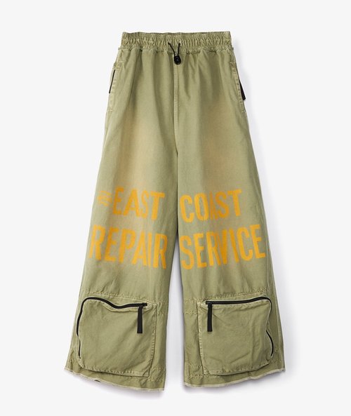 KAPITAL Canvas East Repair-Man Track Pants - K2303LP063-KHA