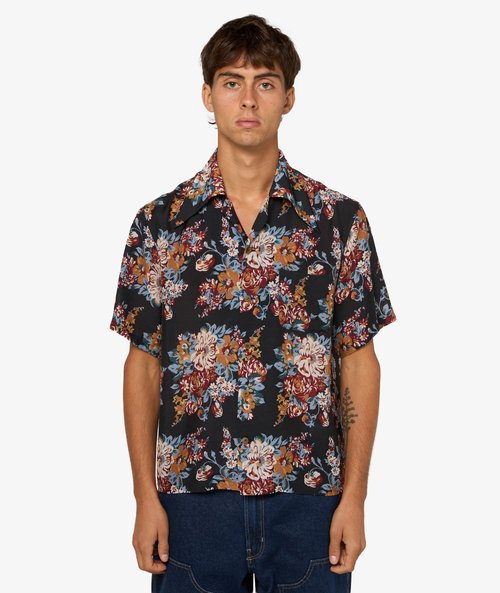 KAPITAL Champetre Wrangle Aloha Shirt - K2505SS206-BLK