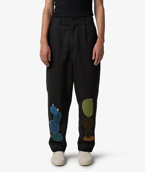 KAPITAL Chino High Waisted Nime Pants - K2503LP035-BLK