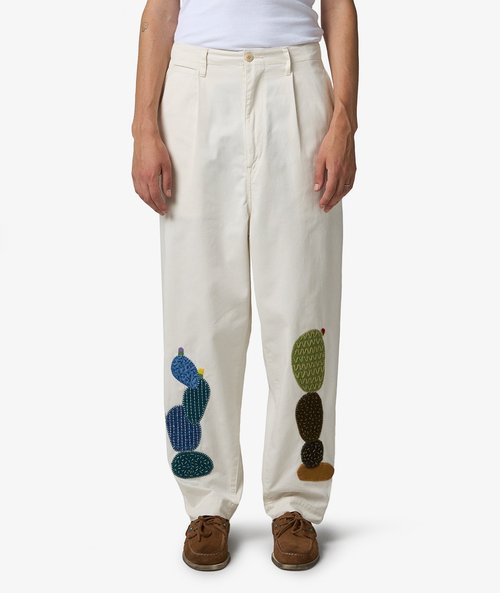 KAPITAL Chino High Waisted Nime Pants - K2503LP035-WH