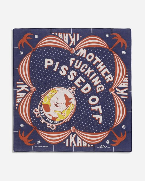 KAPITAL Color Bandana Navy - Ikari Makuri - EK-645BAA NAVY