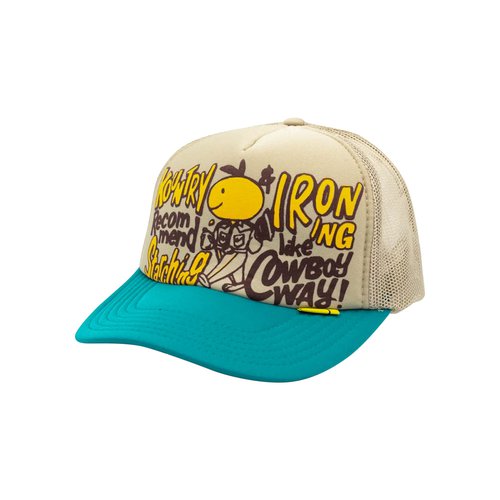 KAPITAL Coneycowbowy Trucker Cap - KR2304XH29 BEIG