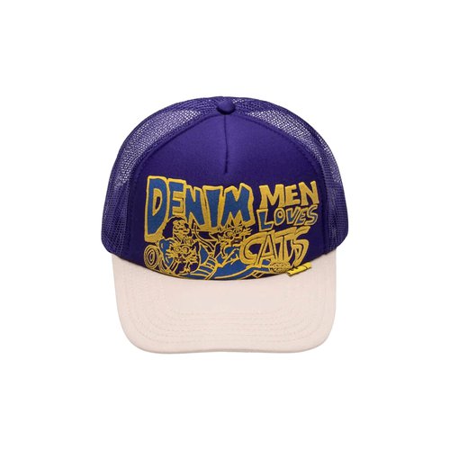 KAPITAL Denim Love Cats Trucker Cap - K2204XH528 PURP