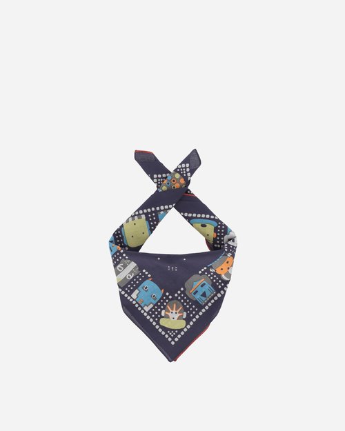 KAPITAL Fastcolor Selvedge Bandana Purple - Kachina - EK-1169BA 2