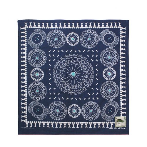 KAPITAL Fastcolor Selvedge Bandanna - Concho - EK-1040BAA