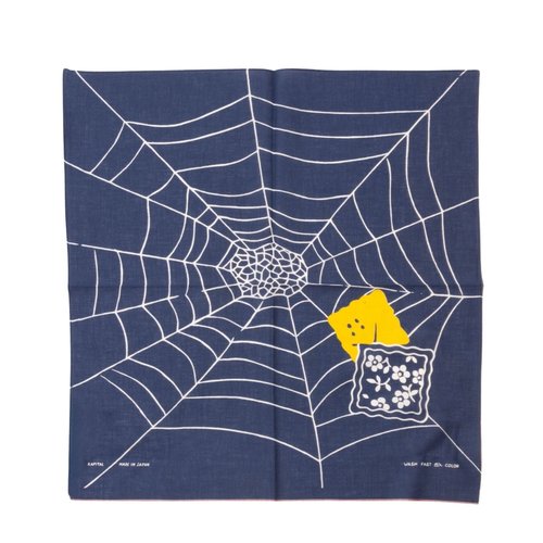 KAPITAL Fastcolor Selvedge Bandanna - Spider Peckish Rainbowy - K2504BA529