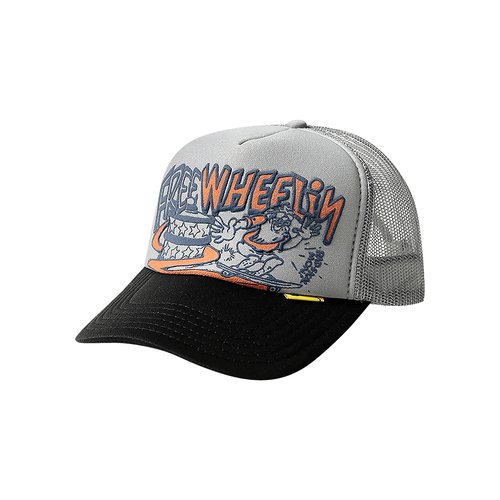 KAPITAL Free Wheelin' Trucker Cap 'Grey/Black' - K2206XH543 GREY