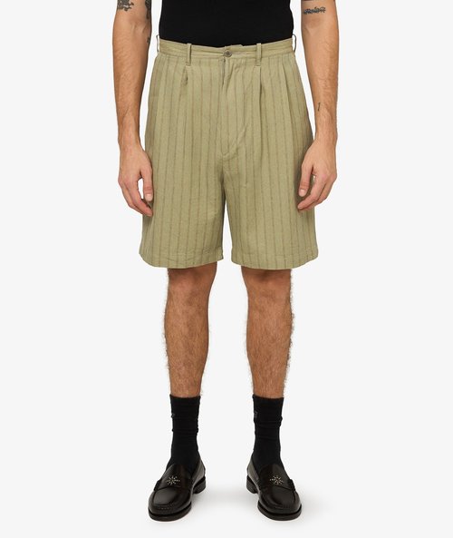 KAPITAL Gibson Stripe Ivy Shorts - K2504SP185-LGR