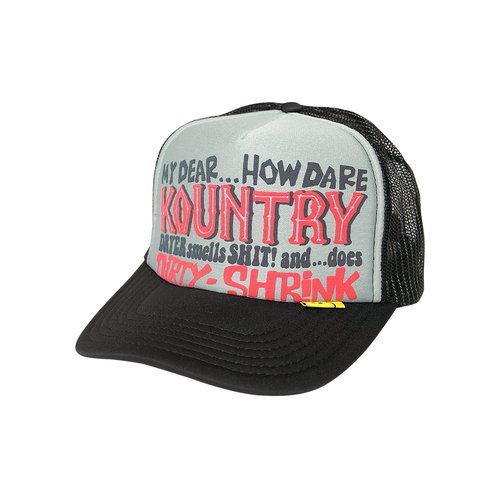 KAPITAL Kountry Dirty Shrink Trucker Cap - KR2304XH30 GREY